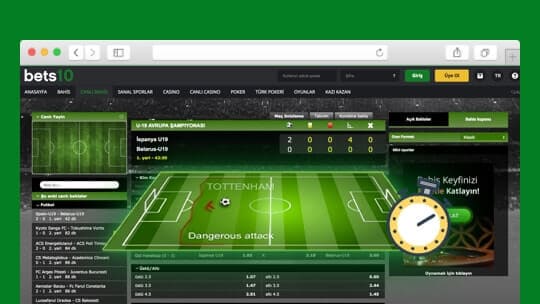 Bets10 canlı bahis ekranı